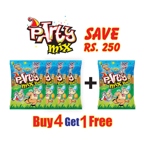 Party Mix Bag deal (Buy 4 Get 1 Free)