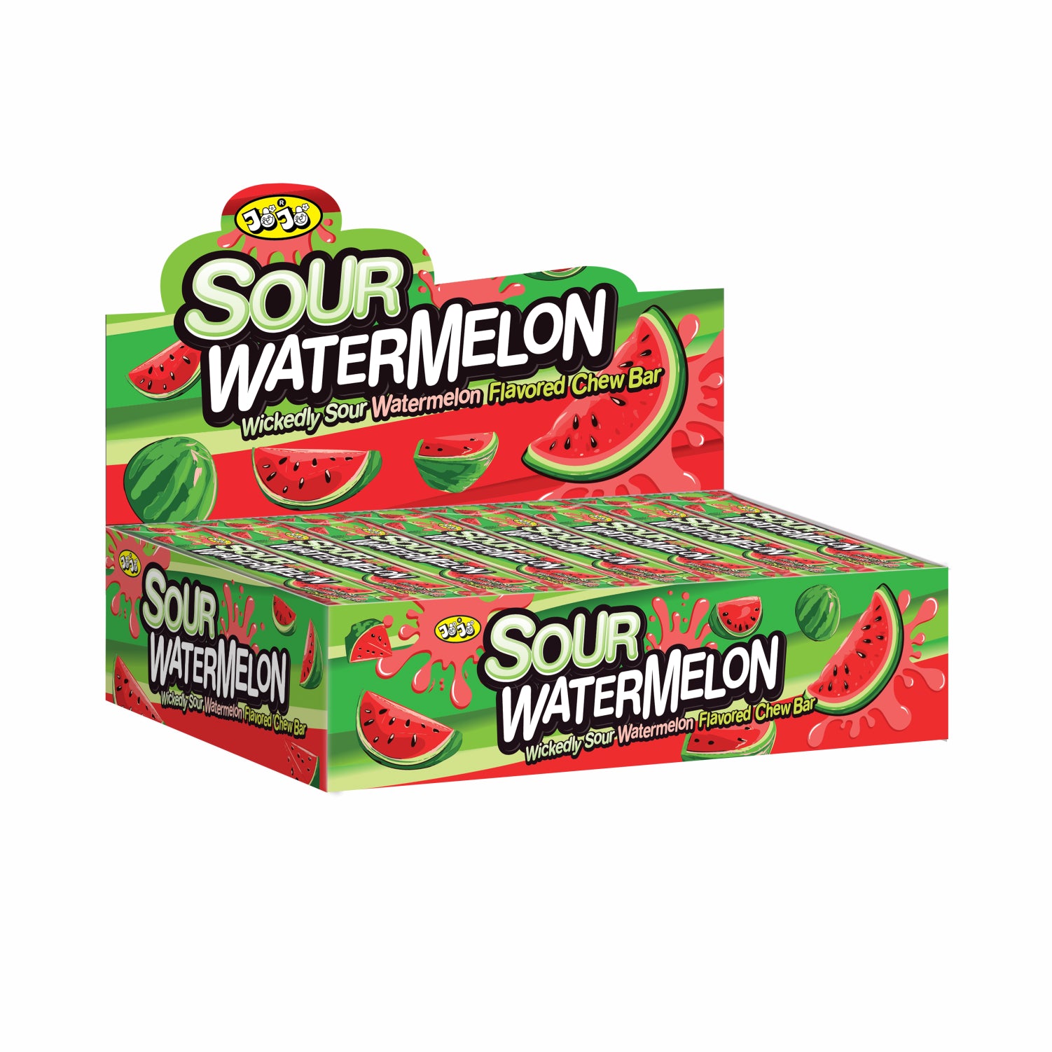 Sour Watermelon Chew Bar 24pcs Box