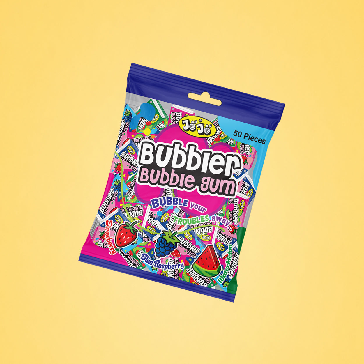 Bubbler Bubble Gum (50 Pieces)