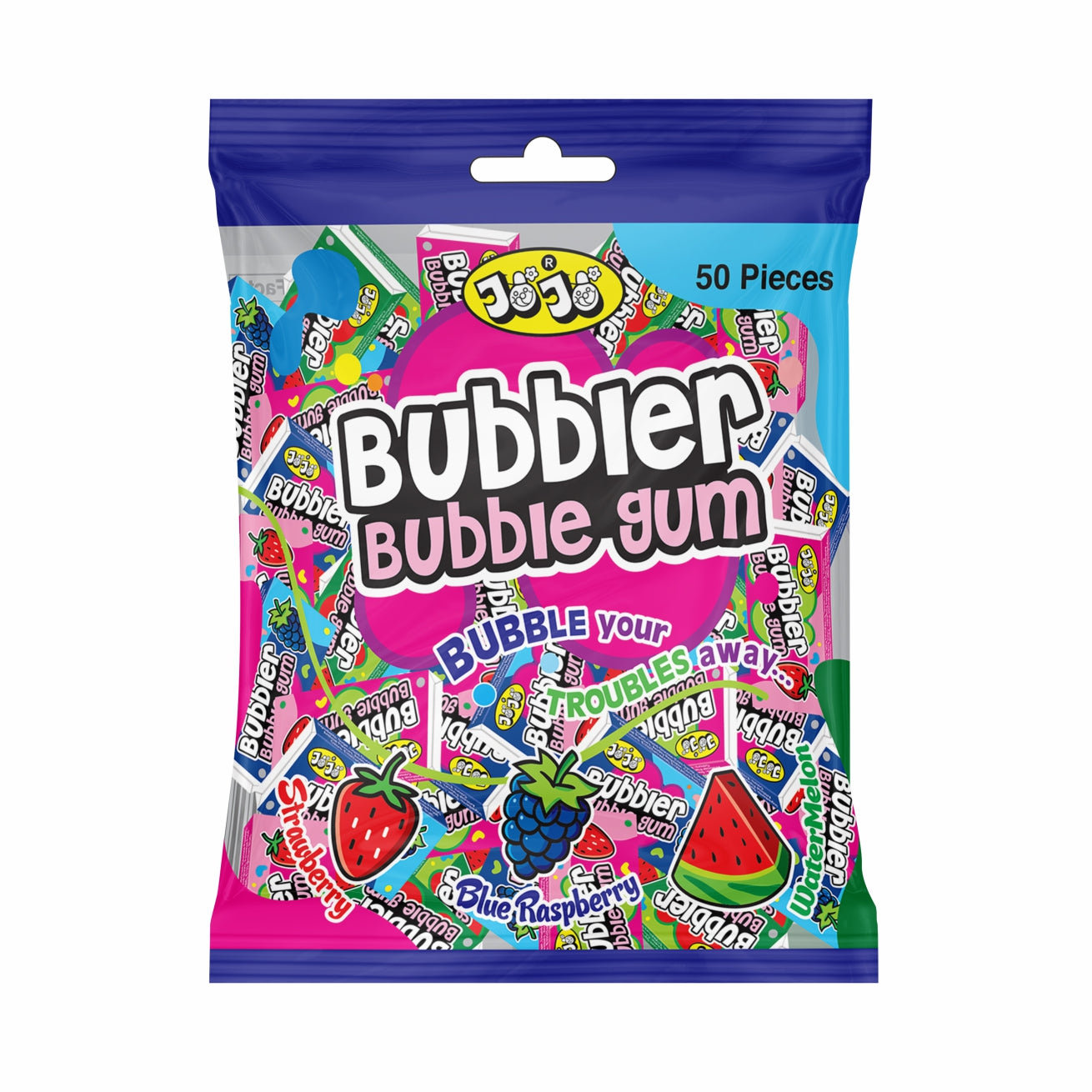 Bubbler Bubble Gum (50 Pieces)