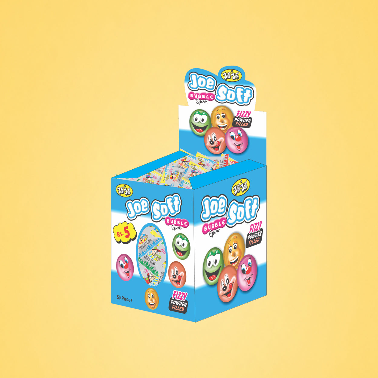Joe Soft Bubble Gum (50 pcs)