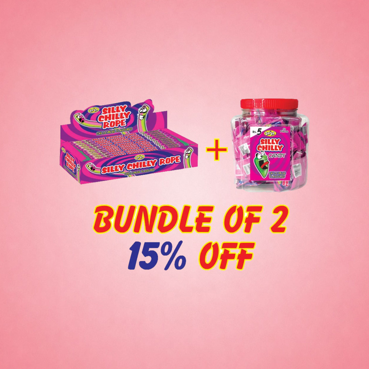 Bundle of Silly Chilly Rope Box + Candy Jar