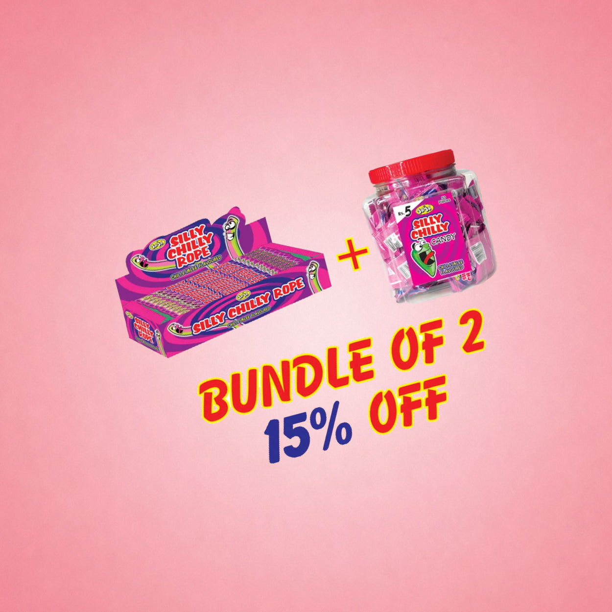 Bundle of Silly Chilly Rope Box + Candy Jar
