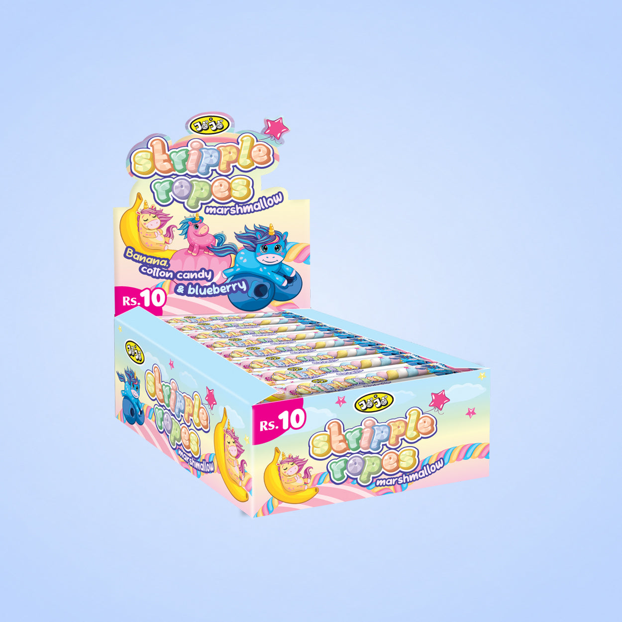 Stripple Ropes Marshmallow 24pcs Box